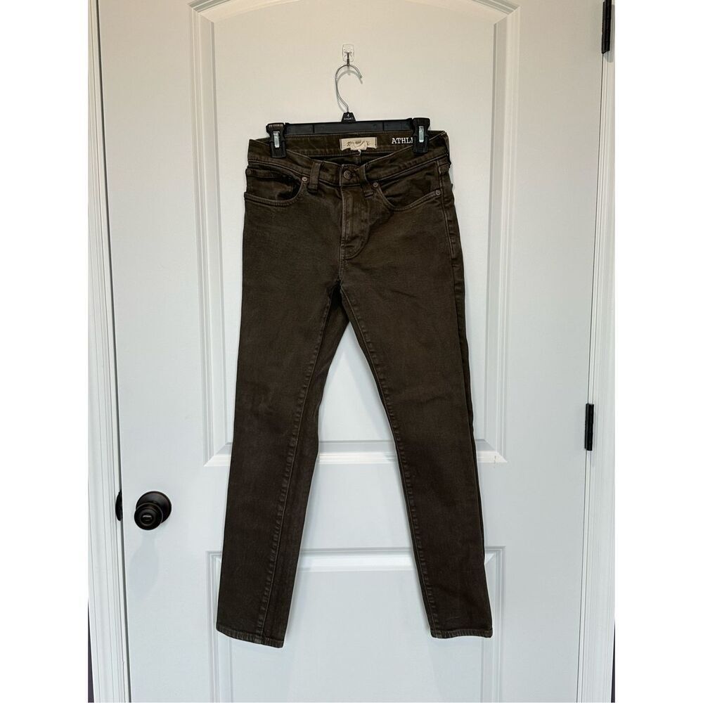 Madewell Athletic Slim Army Green Jeans Size 6